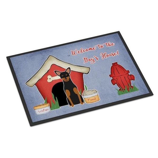 Carolines Treasures BB2782JMAT Dog House Collection Manchester Terrier Indoor or Outdoor Mat; 24 x 0.25 x 36 in. BB2782JMAT - main